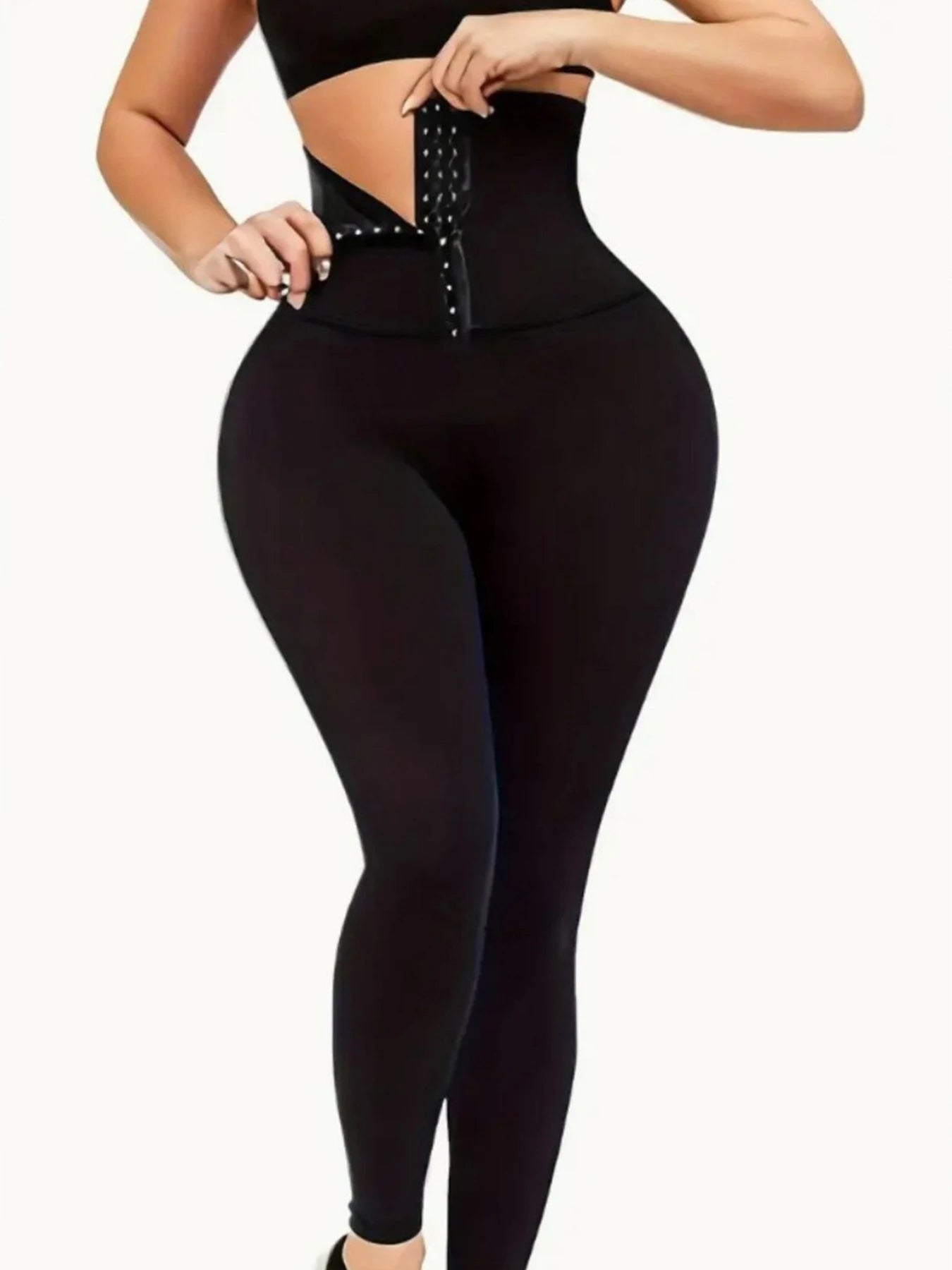 Nueva pantalón Barbie con botones europeos y americanos, cintura alta, moldeador, ajuste de cintura, fitness, adelgazamiento, secado rápido, levantamiento de cadera