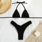 Bikini Dividido con Cuerda de Corbata - Estilo de Tres Puntos