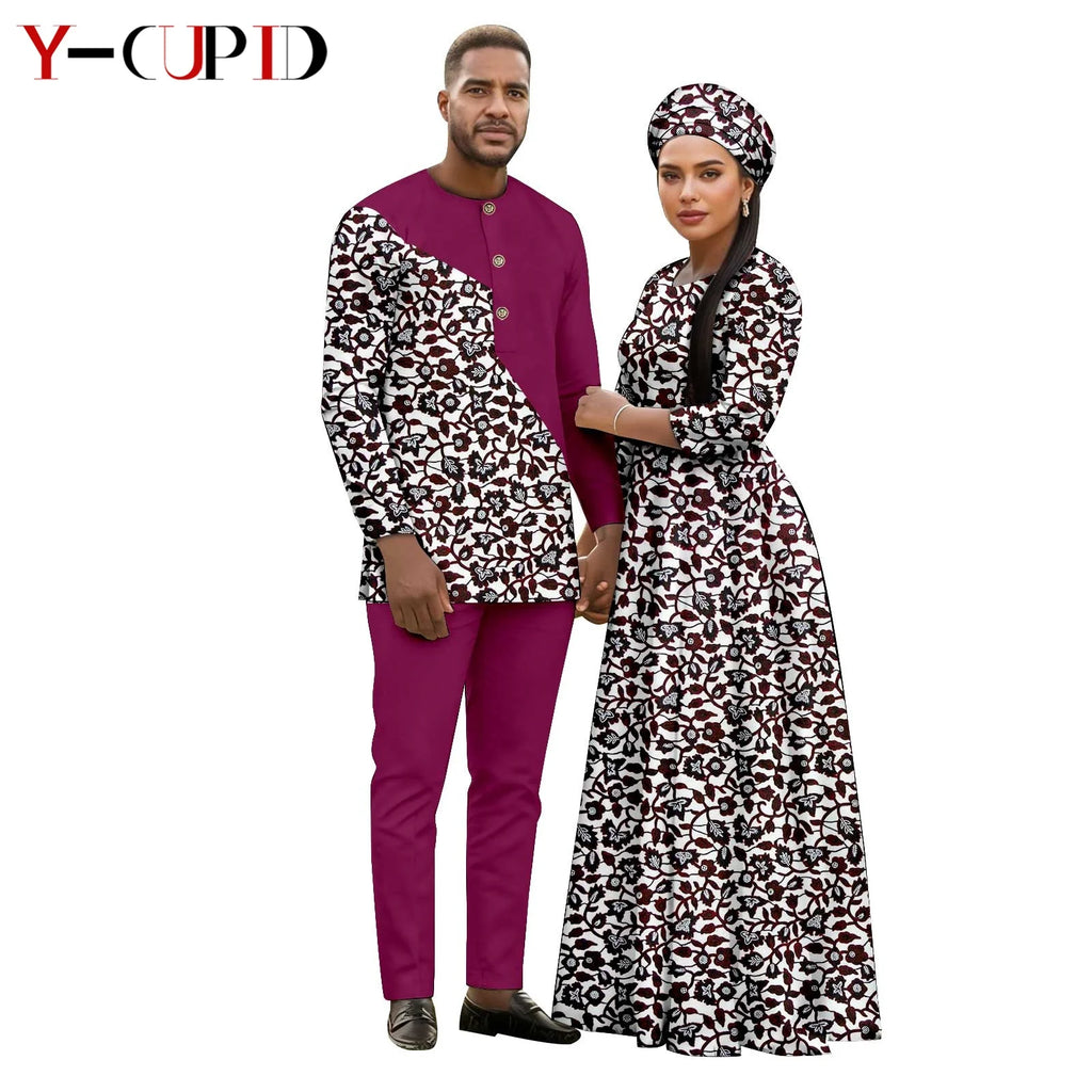 Vestido Tutú Estampado Africano Pareja | Ideal Boda | Tallas S-6XL | Tico Trendy