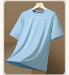 Camiseta Ticotrendy Hombre Manga Corta Cuello Redondo Casual | Transpirable Ligera