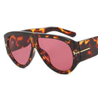 Gafas Sol Piloto Gran Tamaño Punk | Montura Grande UV400 Diseño Lujo Unisex