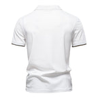Polo Rayas Cuello V Verano Hombre | Ajustado Transpirable | Tallas S-XXL | Tico Trendy