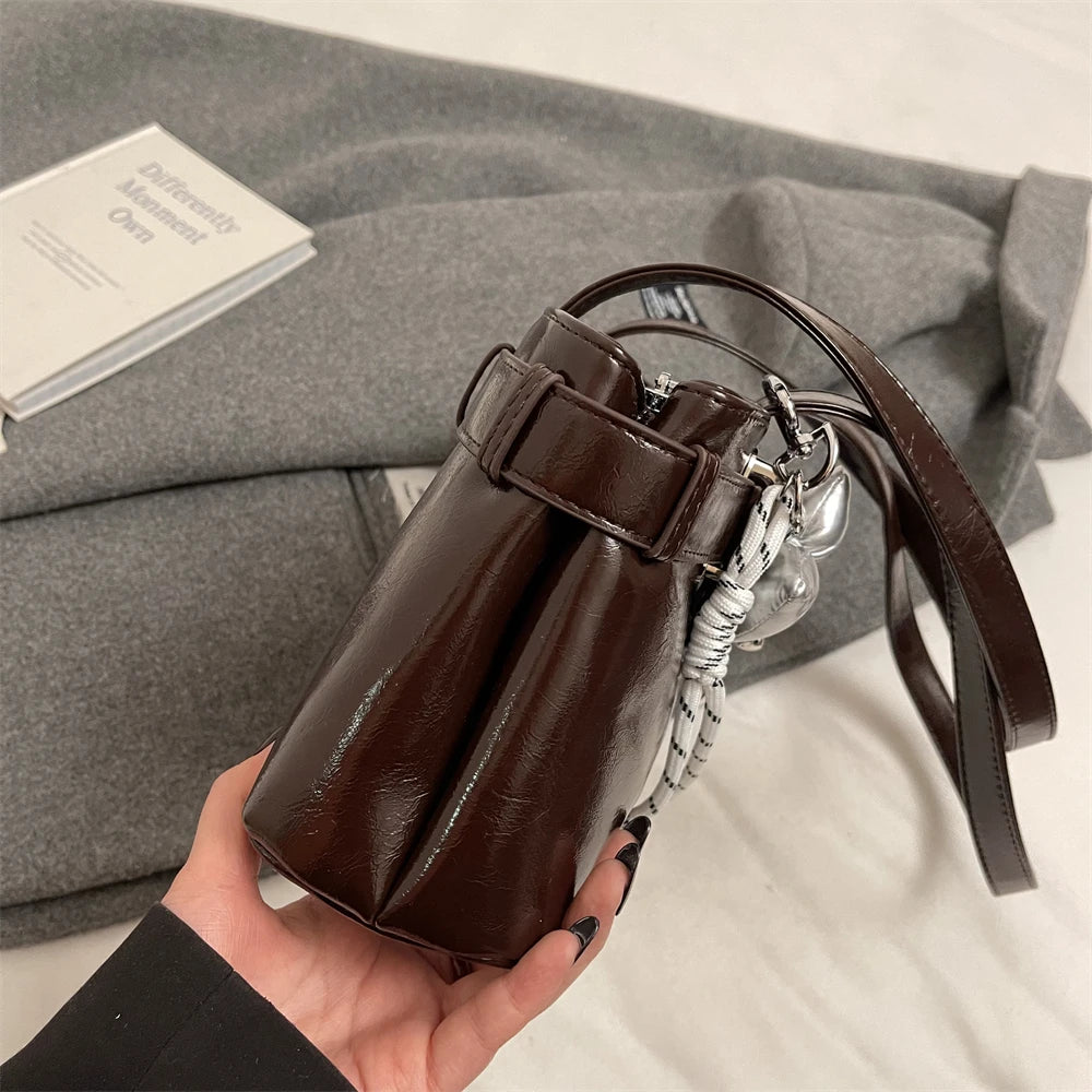 Bolso Hombro Diseño Hebilla Cinturón Lujo | Moda Versátil Tendencia Costa Rica