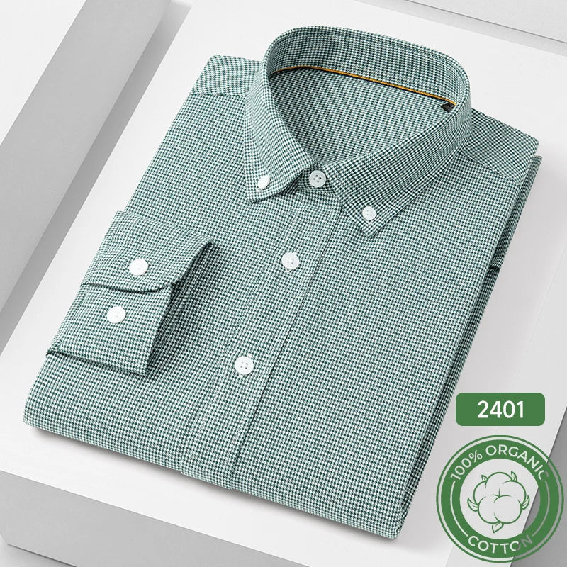 Camisa Rosa Pata de Gallo | 100% Algodón | Ajuste Formal | Top Clásico Hombre  | Ticotrendy
