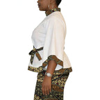 Conjunto Africano Blusa y Falda con Cinturón