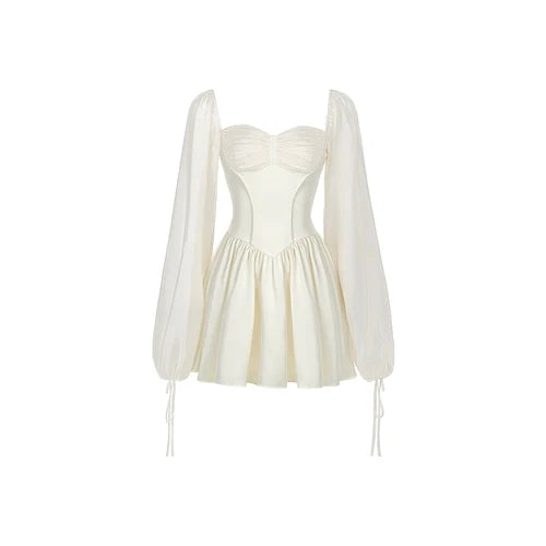 Vestido Blanco para Mujer |  Falda de Princesa | Estilo Y2K y Elegante | Tico Trendy