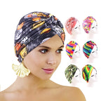 Turbante Hijab musulmán con estampado de volantes para mujer, gorro para envolver la cabeza, Hijab islámico árabe, abaya