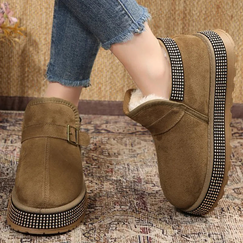 Botines de Plataforma Gruesa | Ante Sintético | Mujer
