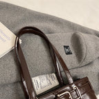 Bolso Hombro Diseño Hebilla Cinturón Lujo | Moda Versátil Tendencia Costa Rica