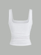 Ticotrendy | Top Fruncido Estampado Leopardo Espalda Descubierta Mujer