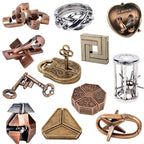 Rompecabezas de Metal IQ clásico creativo, rompecabezas mágico desconcertante, juego de juguetes para niños y adultos, regalos divertidos para niños