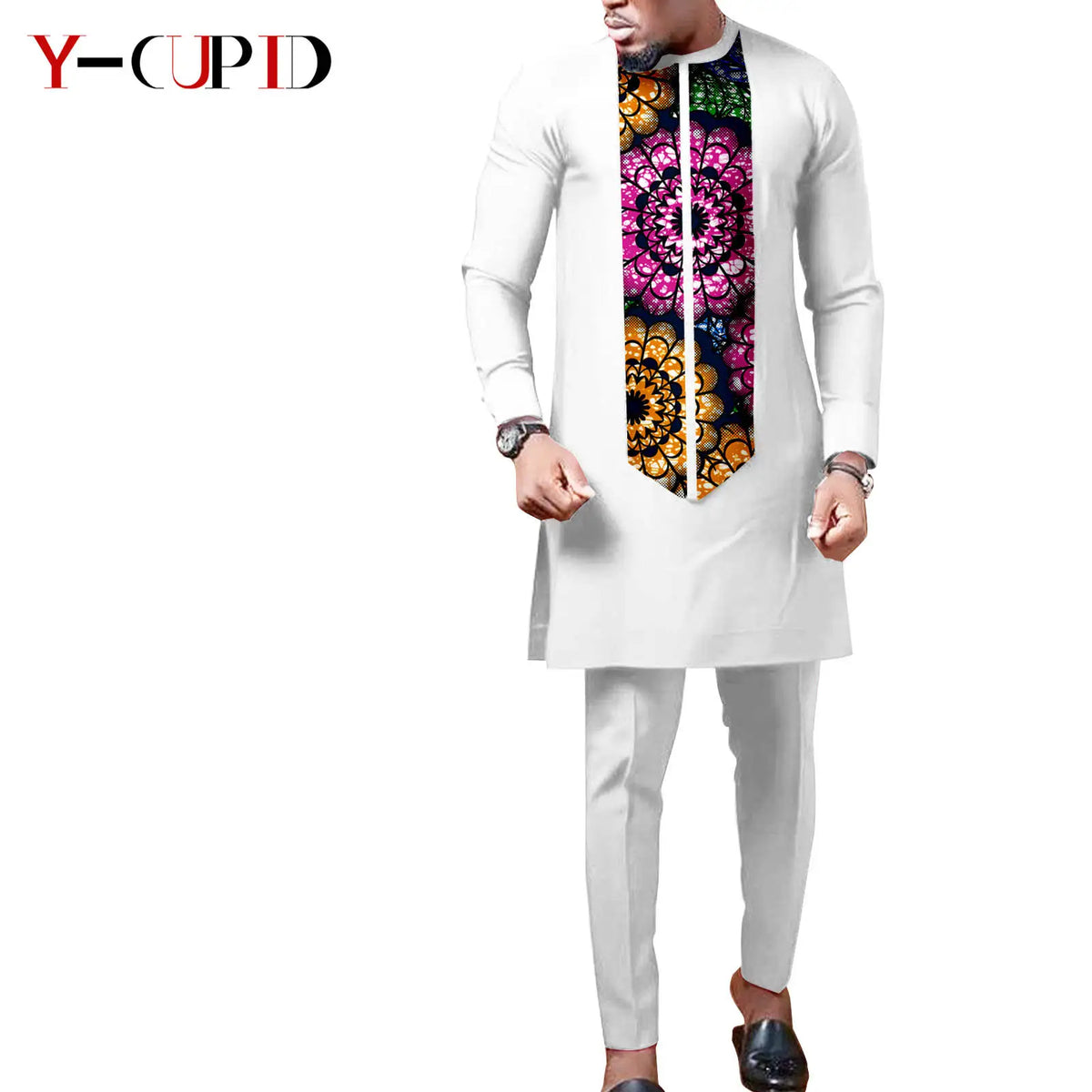 Vestido Dashiki Africano Caftán Boda Pareja | Camisa y Pantalón | Tallas XS-6XL | Tico Trendy