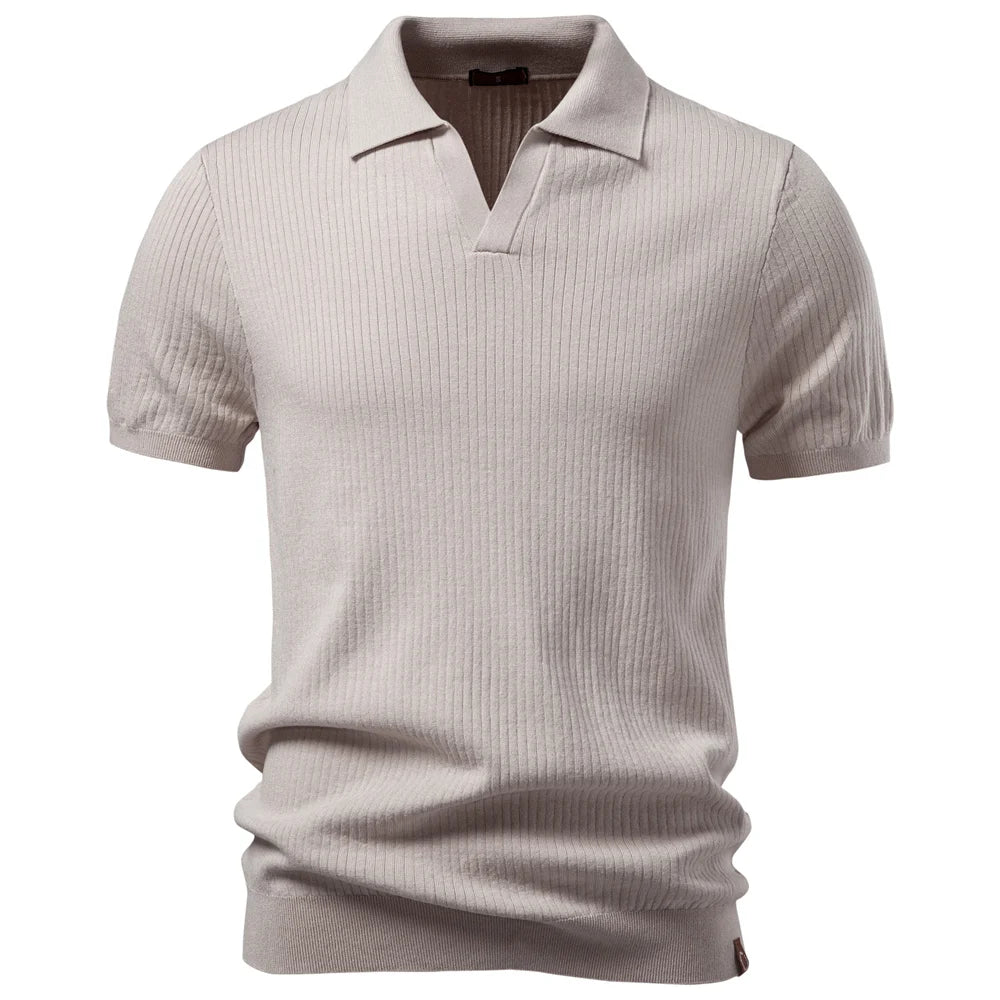 Polo Clásico Elegante Hombre | Color Sólido Transpirable | Tallas S-XXL | Tico Trendy