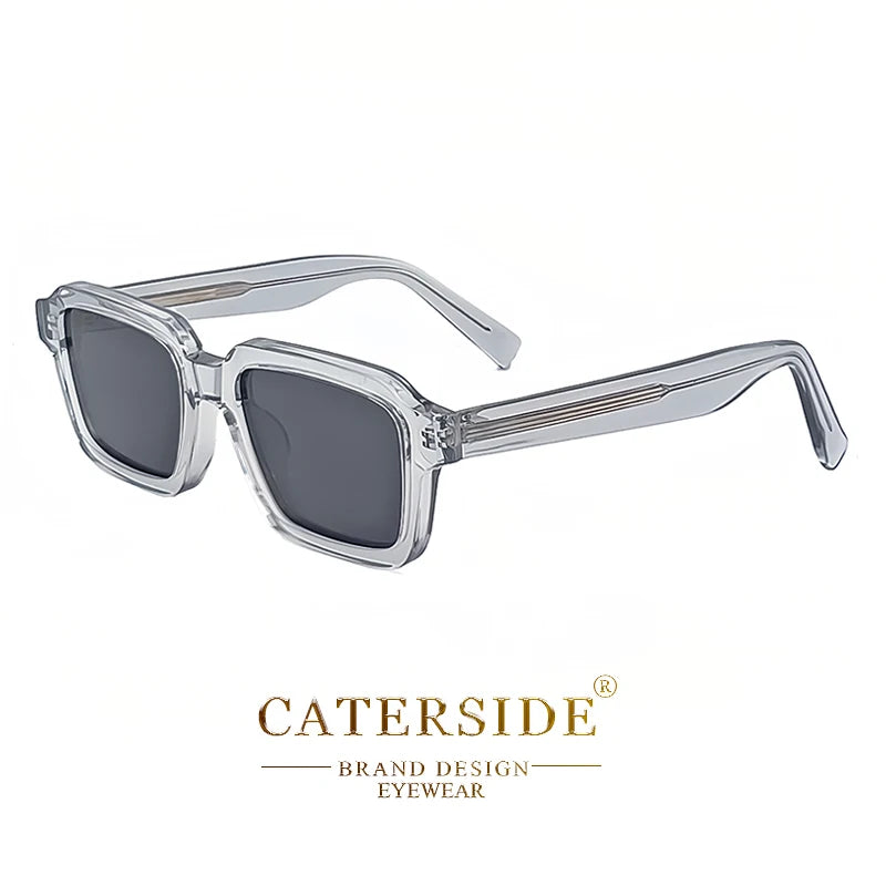 Gafas de Sol Polarizadas Caterside | Retro Cuadradas | Montura de Acetato | Unisex