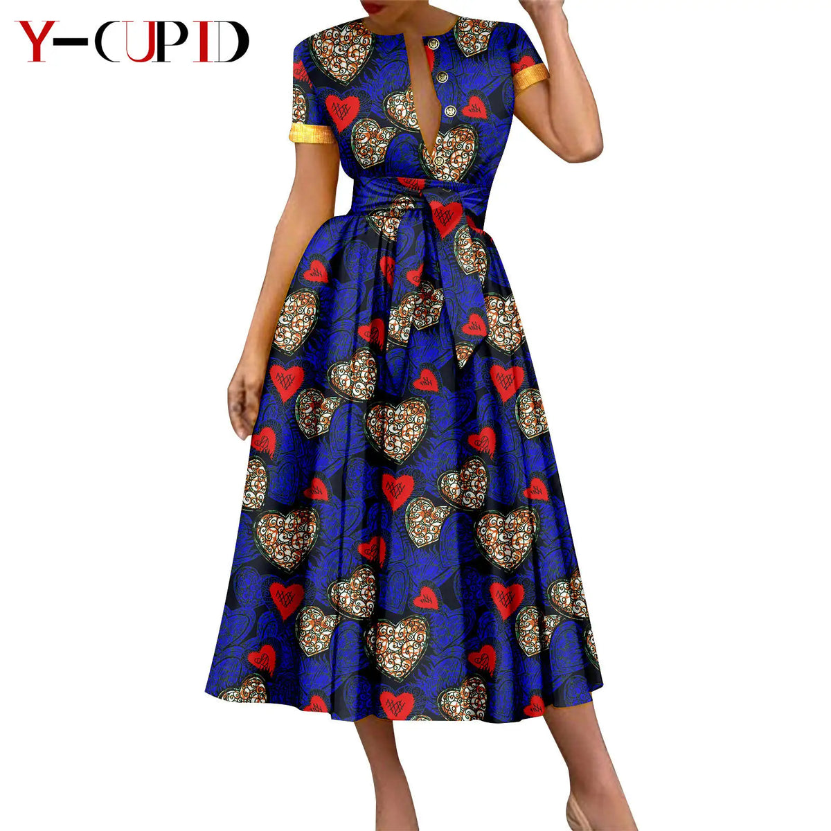 Vestido Dashiki Bazin Riche Africano Pareja | 2 Piezas | Tallas XS-6XL | Tico Trendy