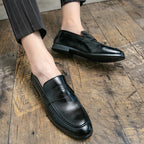 Mocasines de Cuero para Hombre | Talla Grande 48 | Clásicos para Fiesta y Oficina | Tico Trendy