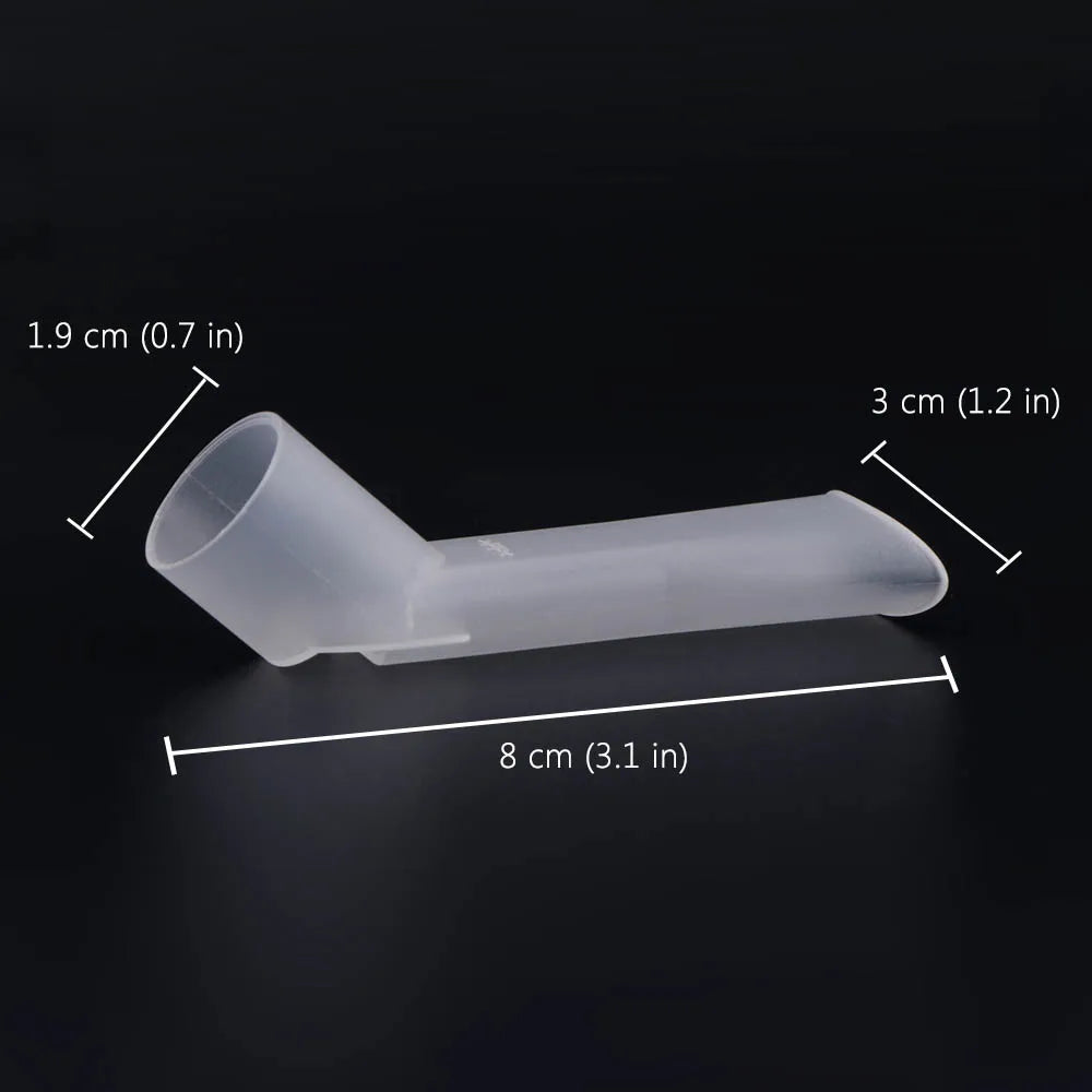 Boquilla Tubo Bucal Plástico Grado Alimenticio | Accesorios Nebulizador Compresor | Uso Universal