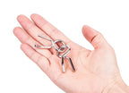 Rompecabezas Montessori de Metal para niños y adultos, juego interactivo de alambre, IQ, Mente, Cerebro, juguetes educativos, 8 piezas por juego