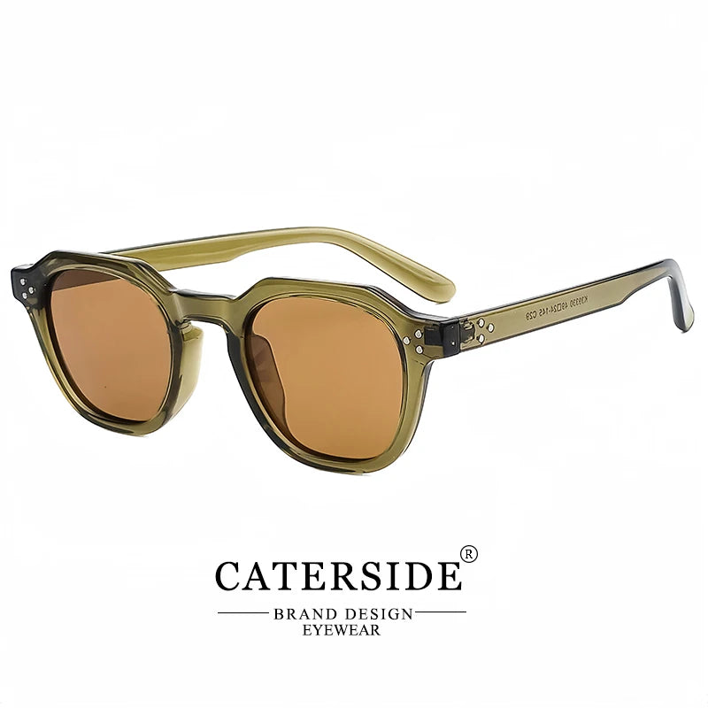 Gafas de Sol Polarizadas CATERSIDE | Montura Poligonal TR90 Ultraligera | UV400