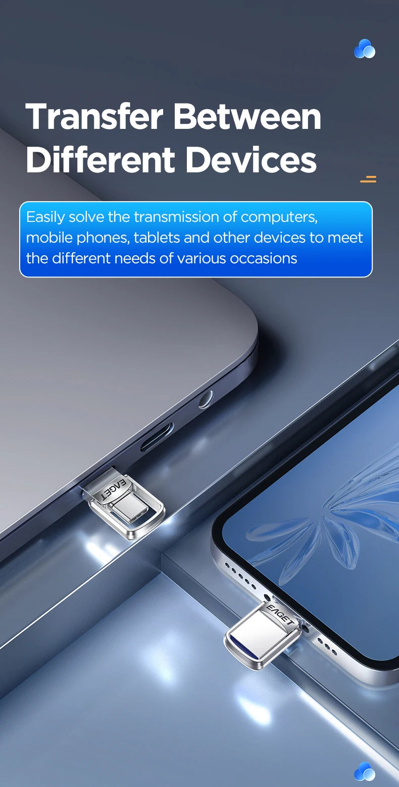 Memoria USB Dual Tipo C y USB A | Ultra Mini Portátil | Ticotrendy