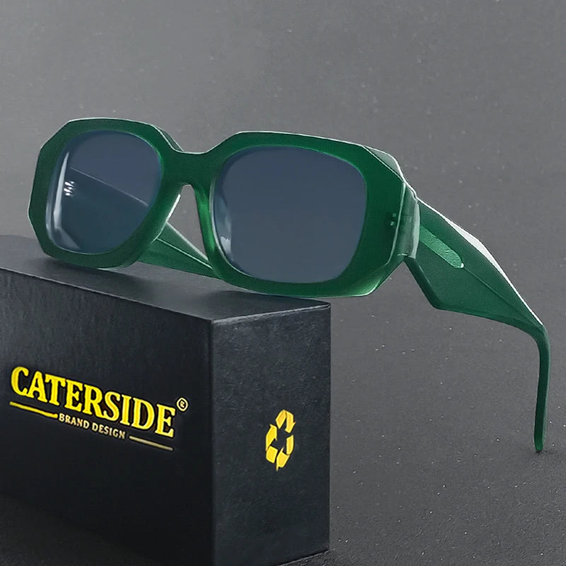 Gafas de Sol CATERSIDE Polarizadas | Montura Grande de Acetato Poligonal | UV400