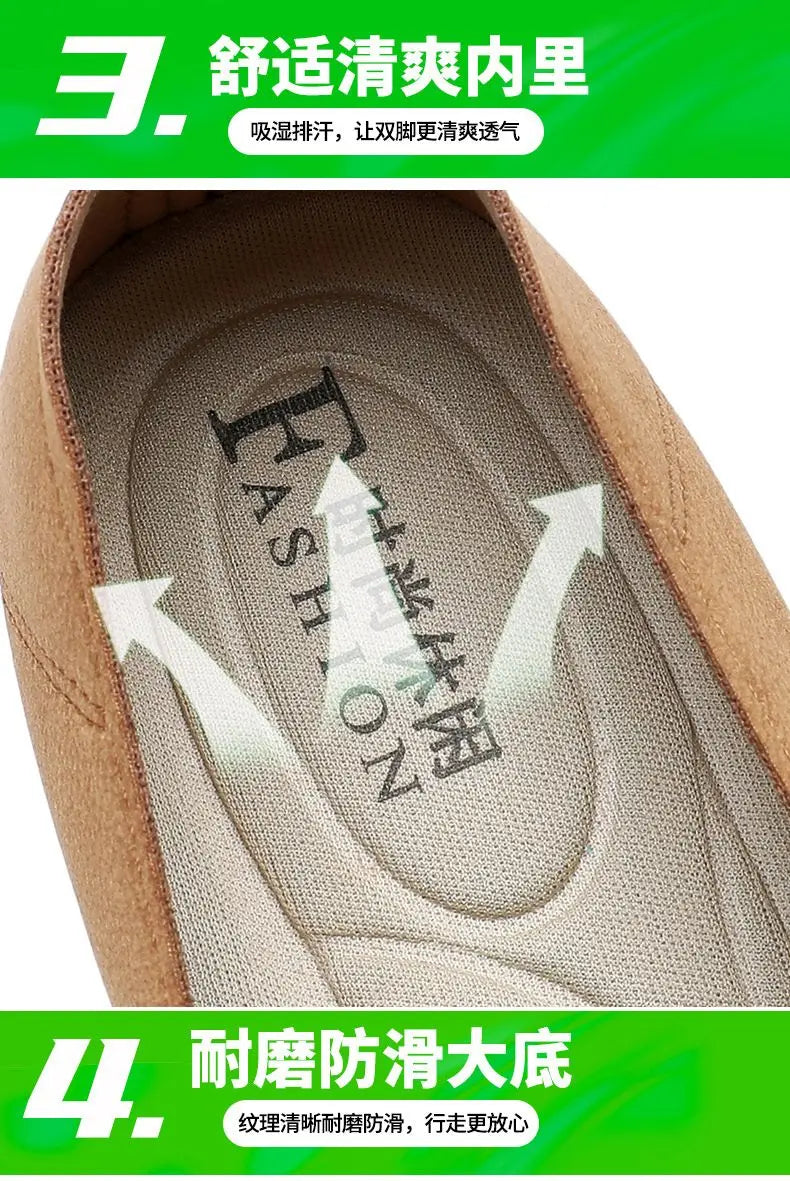 Mocasines sin Cordones | Felpa Sintética | Suela Blanda Antideslizante | Primavera 2025