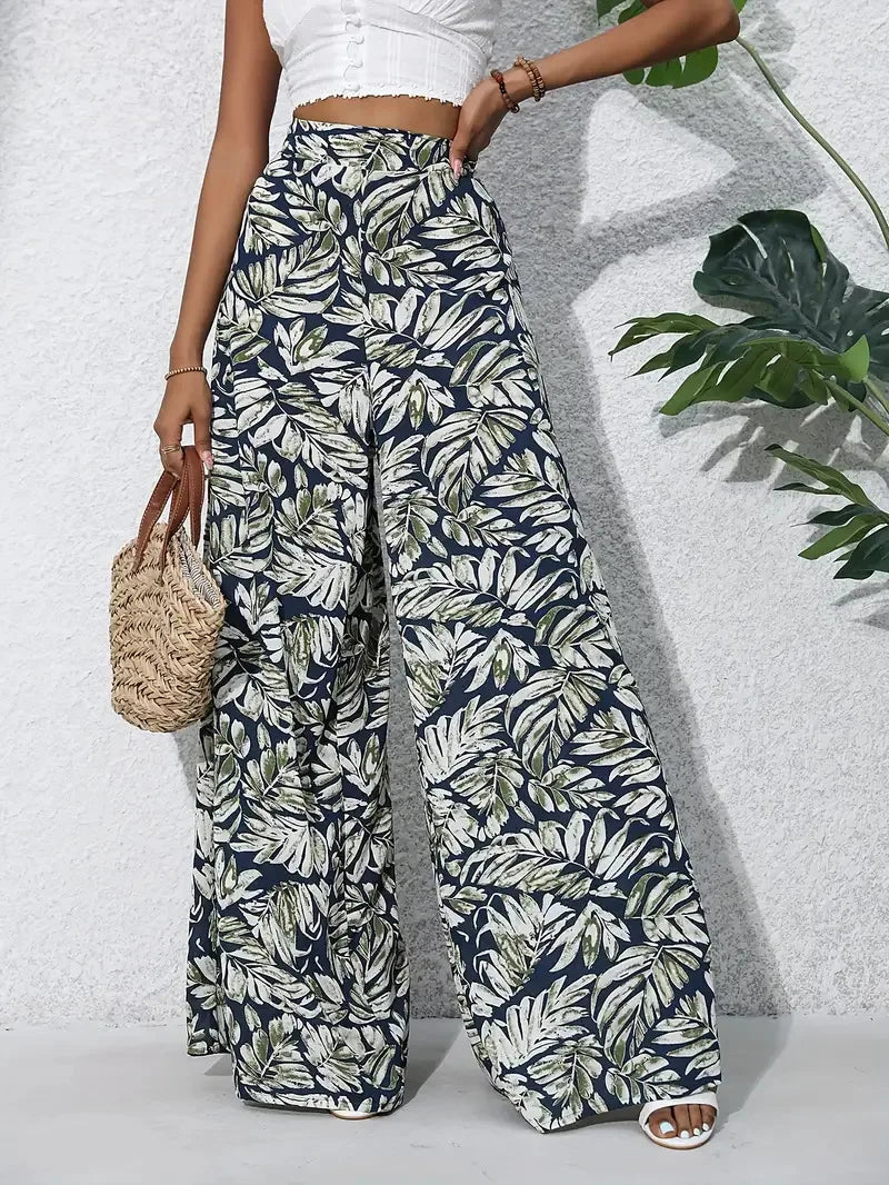 Pantalón Casual Estampado | Diseño Coreano Popular | Estilo Coreano Suelto