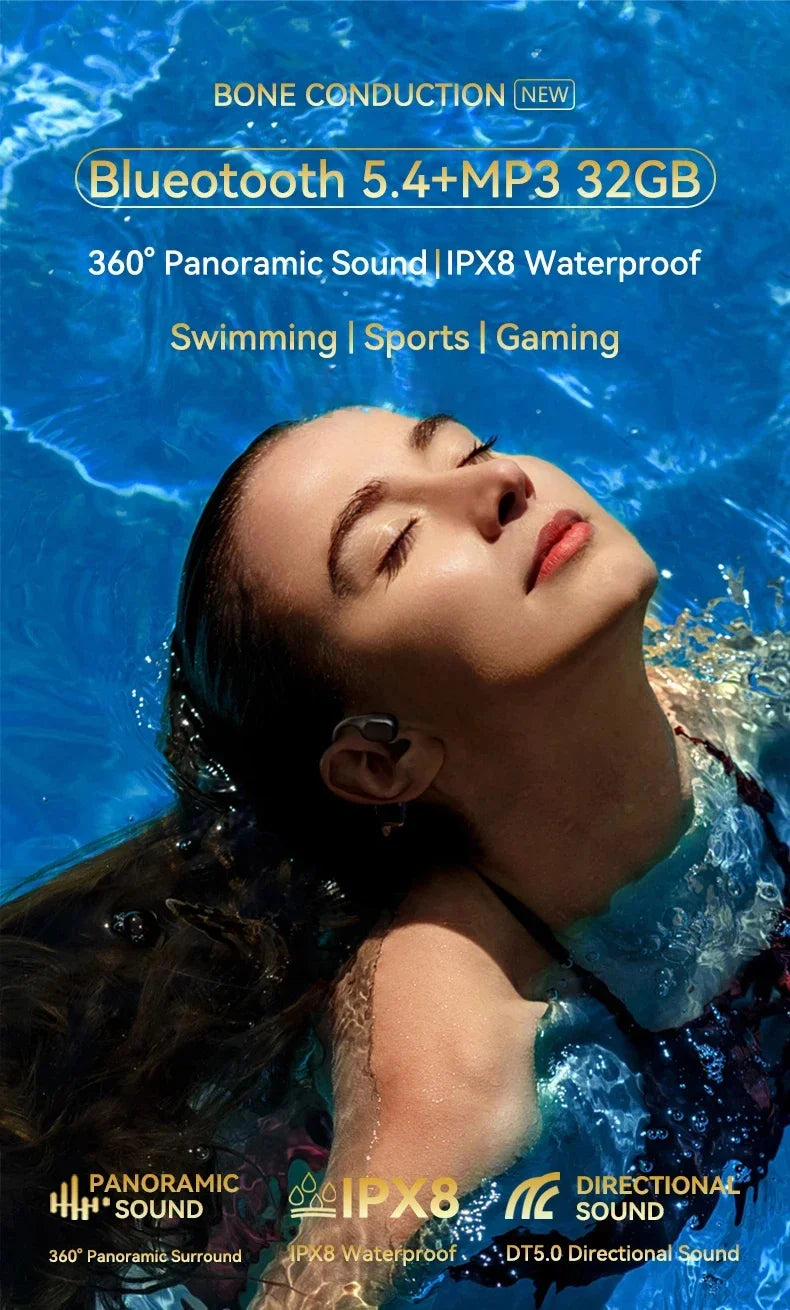 Auriculares Inalámbricos Sony | Conducción Ósea | 32GB | A Prueba de Agua