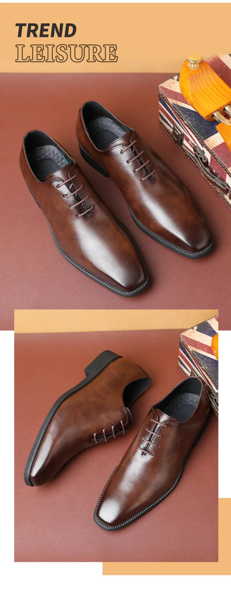 Zapatos Formales para Hombre 2026 | Primavera Otoño con Cordones | Zapatos de Boda y Negocios | Tico Trendy