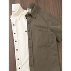 Camisa Casual Hombre | Estilo Retro | Algodón | Manga Corta | Bolsillos | Ticotrendy
