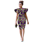 Vestido Dashiki Africano hasta la Rodilla