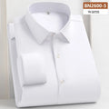 Camisa de Lana Cálida Hombre | Manga Larga | Negocios Casual | Color Sólido Suave