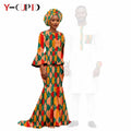 Vestido Sirena Africano con Diadema Pareja | Top y Pantalón | Tallas XS-6XL | Tico Trendy