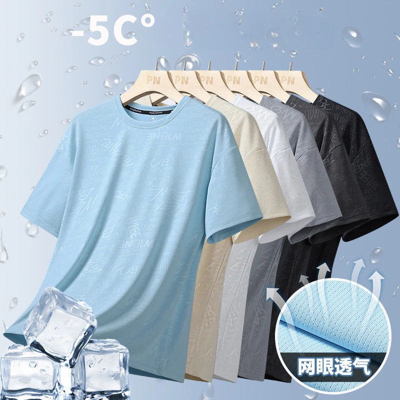Camiseta Ticotrendy Hombre Manga Corta Cuello Redondo Casual | Transpirable Ligera