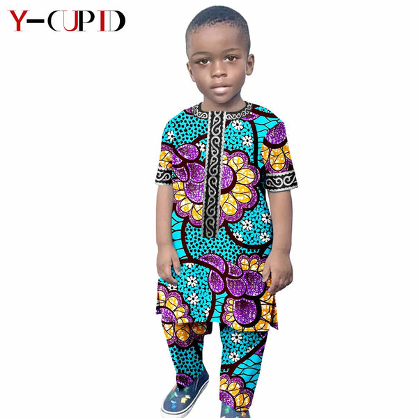 Conjunto Top Pantalón Algodón Ankara Niño | Casual | Tallas XS-XXL | Tico Trendy
