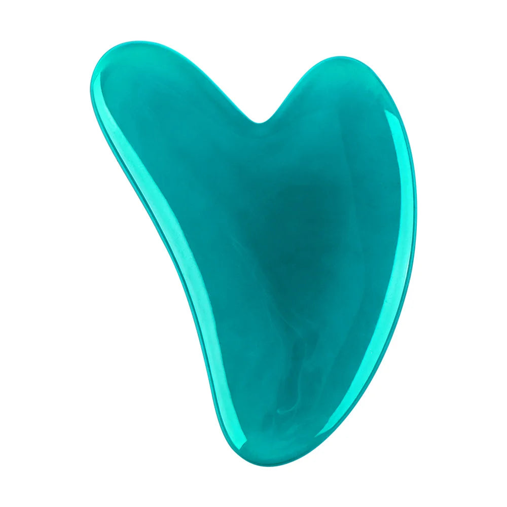 Rodillo y Gua Sha de Resina Natural para Masaje Facial y Corporal