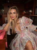 Vestido elegante con empalme de flores en 3d para mujer, minivestido con cordones, sin espalda, sin mangas, con dobladillo plegable, para playa