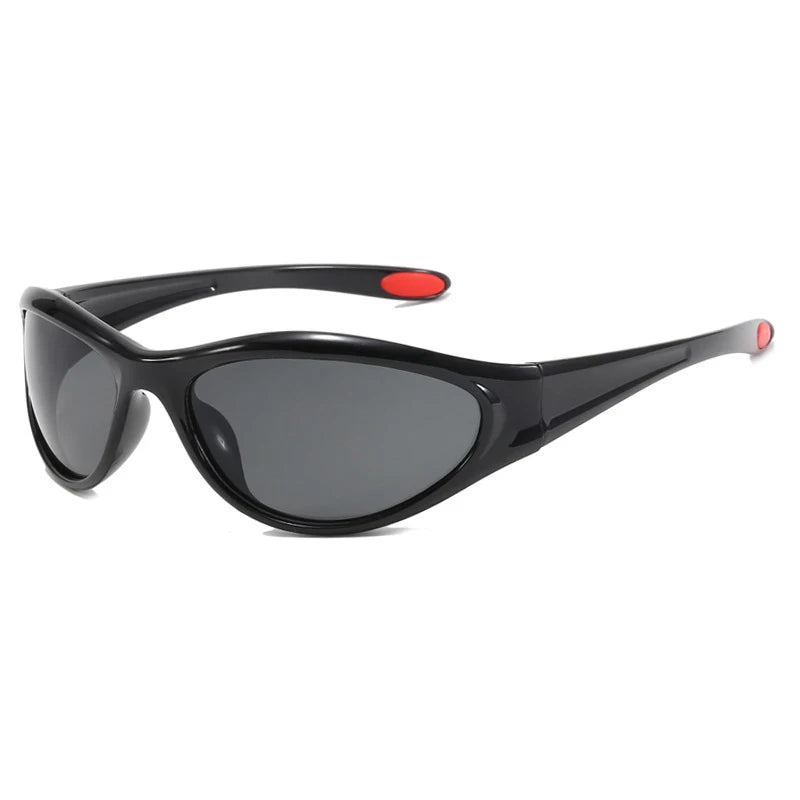 Gafas Sol Y2K Ovaladas Pequeñas Futuristas | Sentido Tecnología Gradiente UV400