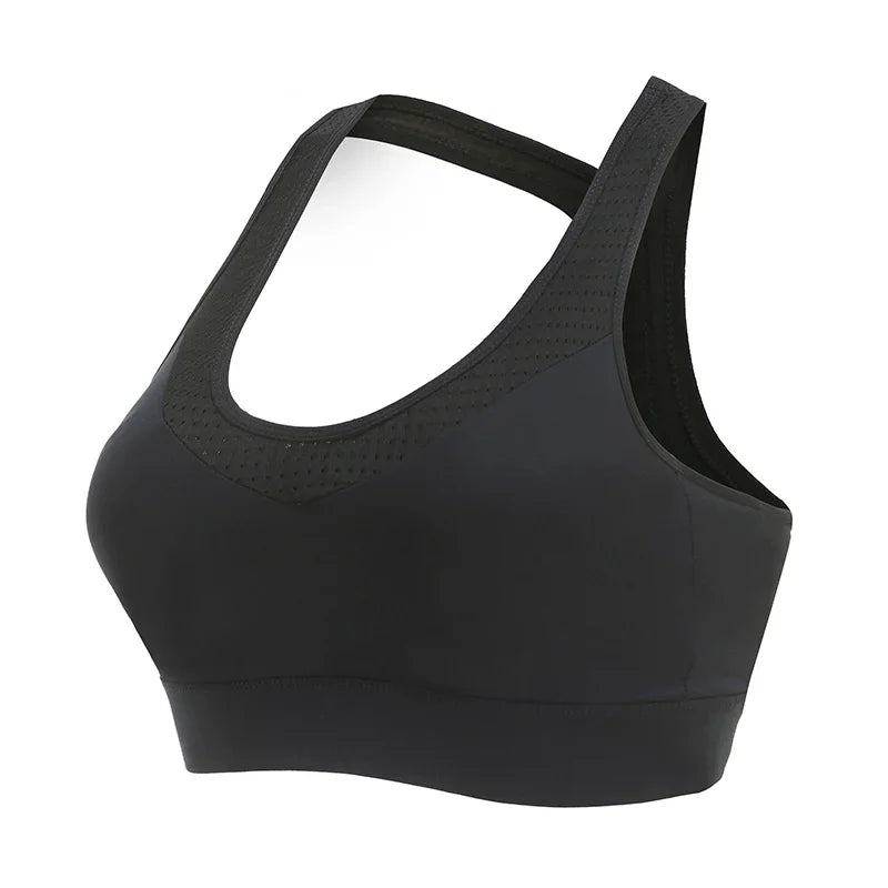 Cloud Hide-Top deportivo de S-5XL para mujer, sujetador de Yoga, sostén push-up, camiseta de gimnasio BH, ropa deportiva a prueba de golpes, Top de talla grande