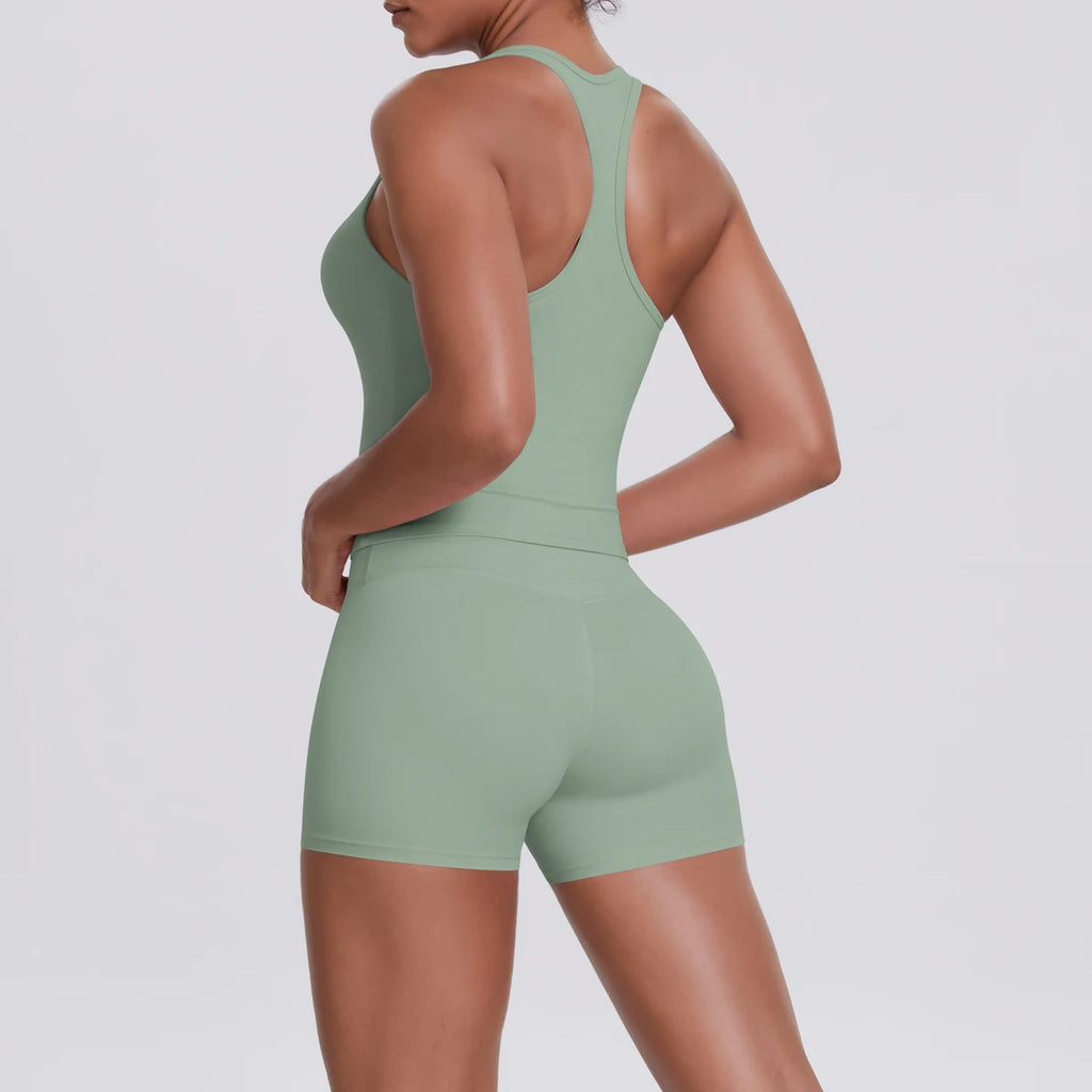 Conjunto Deportivo Mujer 2 Piezas | Sujetador Y Mallas Cintura Alta | Gym Yoga
