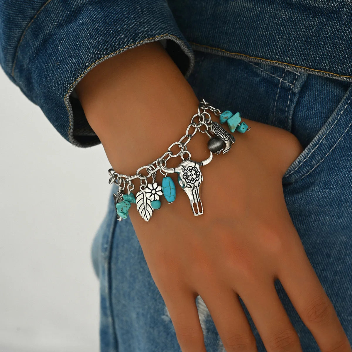 Pulseras de Cuero para Hombre y Mujer |  Hojas y Plumas  |  Dijes de Animales