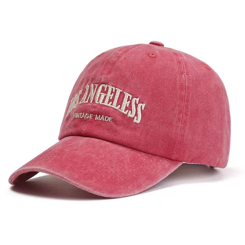 Gorra Vintage con Visera Curvada Bordada para Actividades al Aire Libre