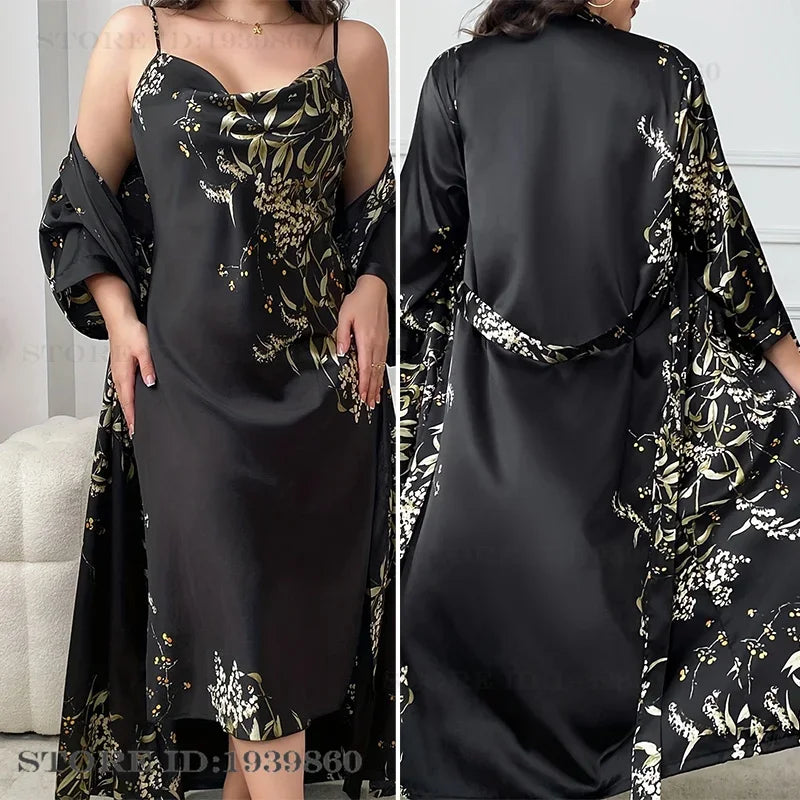 Conjunto Bata y Camisón | Talla Grande