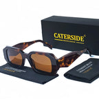 Gafas de Sol CATERSIDE Polarizadas | Montura Grande de Acetato Poligonal | UV400