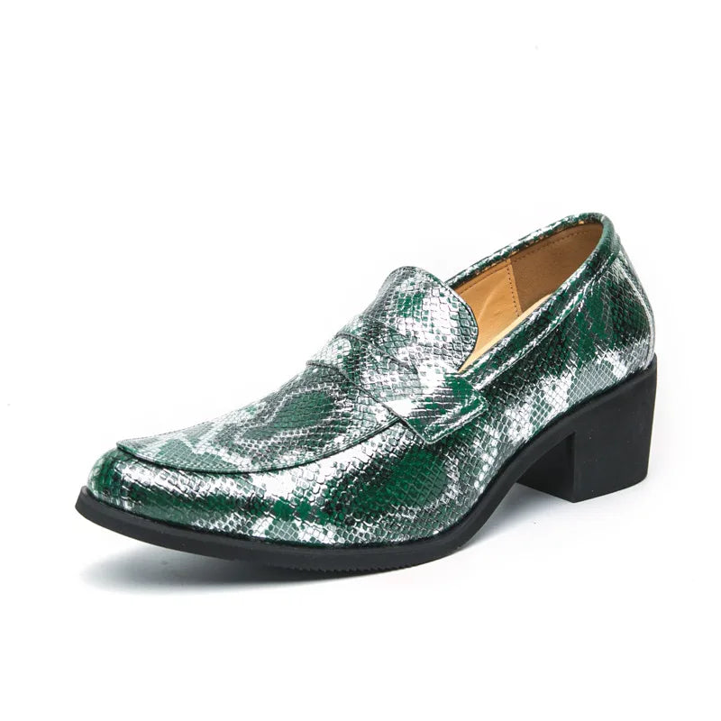Zapatos Oxford Hombre Ticotrendy Piel Dividida Estampado Animal Sin Cordones | Elegantes