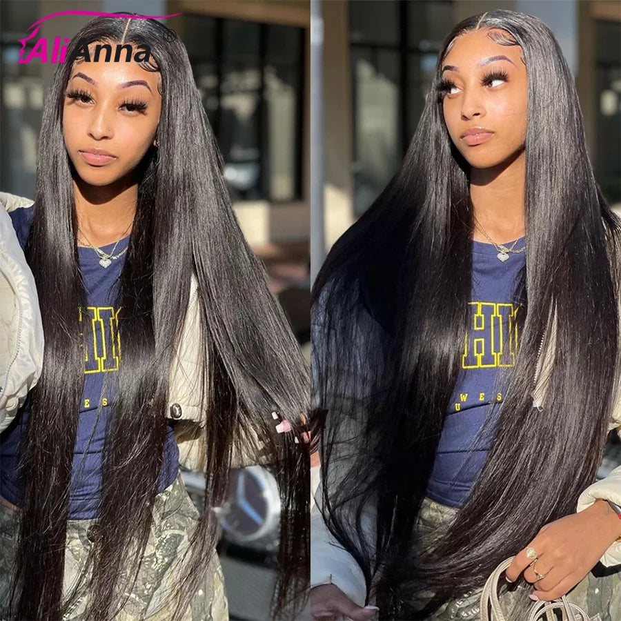 Pelucas de cabello humano liso de densidad 200, venta de liquidación, peluca de encaje HD transparente, cabello humano 13x6, peluca de cabello crudo brasileño de 30 pulgadas