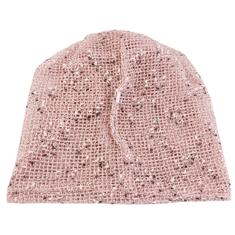 Nuevas Gorros de doble uso para mujer, gorros de malla de algodón para verano, gorros finos, gorros informales para exteriores, gorros con bufanda, Gorros para niñas