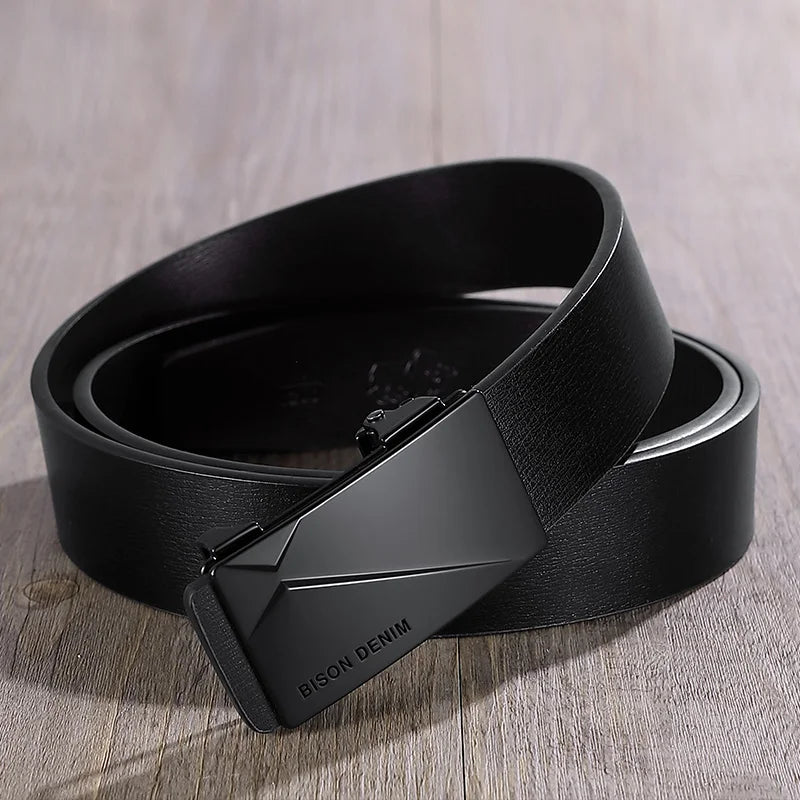Cinturón Tico | Cuero Genuino | Hebilla Automática | Estilo Casual