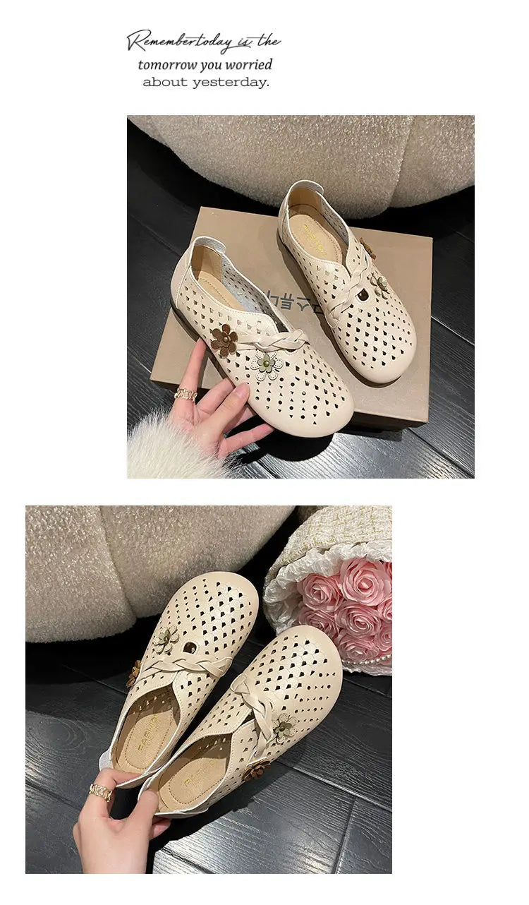 Mocasines de Diseñador con Punta Cuadrada | Ajuste Ancho | Cuero Suave | Novedad