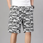 Pantalones Cortos Cargo para Hombre | Cintura Elástica  | Tallas Grandes | Ticotrendy